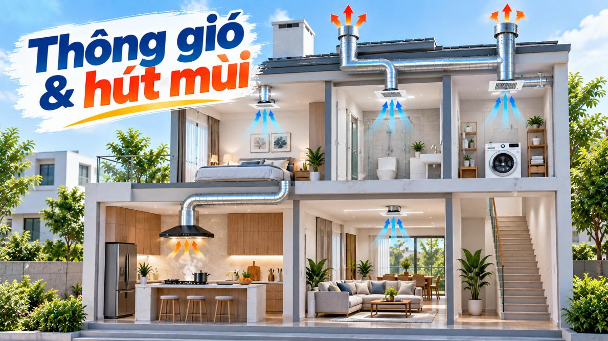 Thông gió & hút mùi